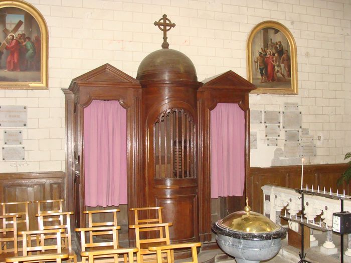 confessionnal - © Ministère de la Culture (France), Conservation des antiquités et objets d'art de Loire-Atlantique, tous droits réservés
