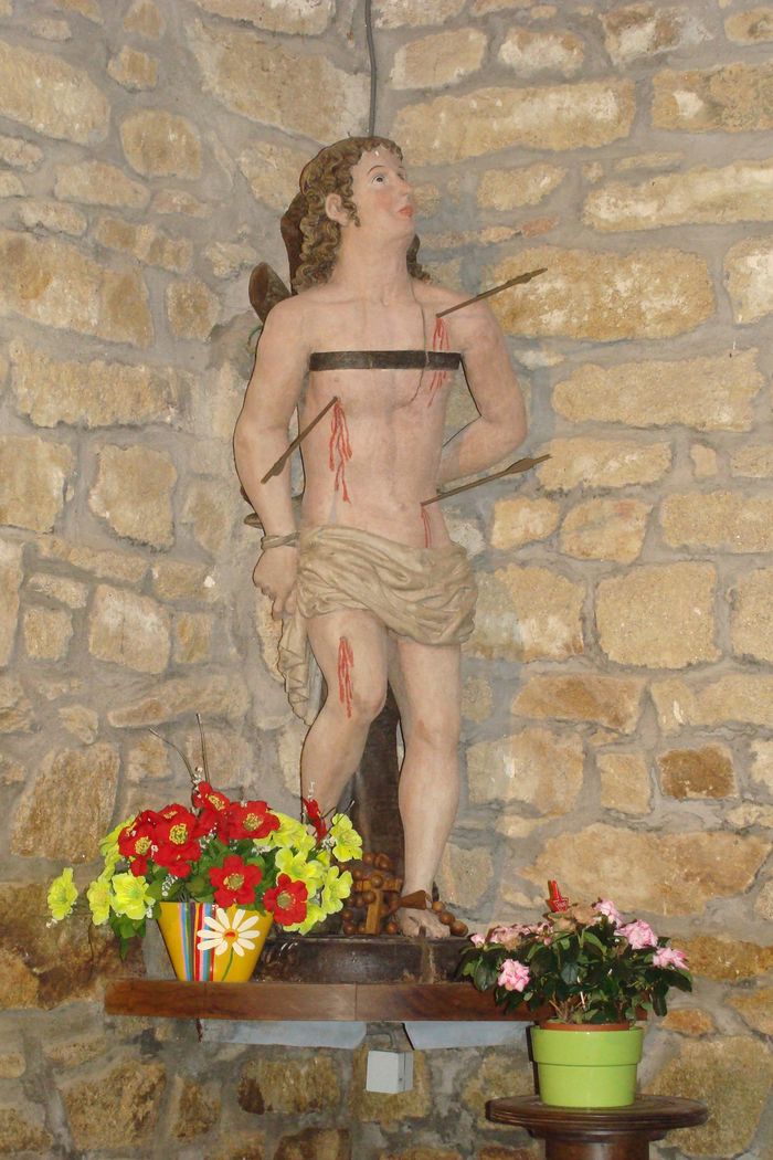statue : Saint Sébastien - © Ministère de la Culture (France), Conservation des antiquités et objets d'art de Loire-Atlantique, tous droits réservés