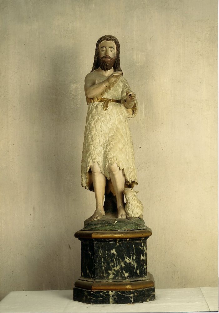 statue (statuette) : Saint Jean-Baptiste - © Ministère de la Culture (France), Conservation des antiquités et des objets d’art de la Loire-Atlantique – Tous droits réservés