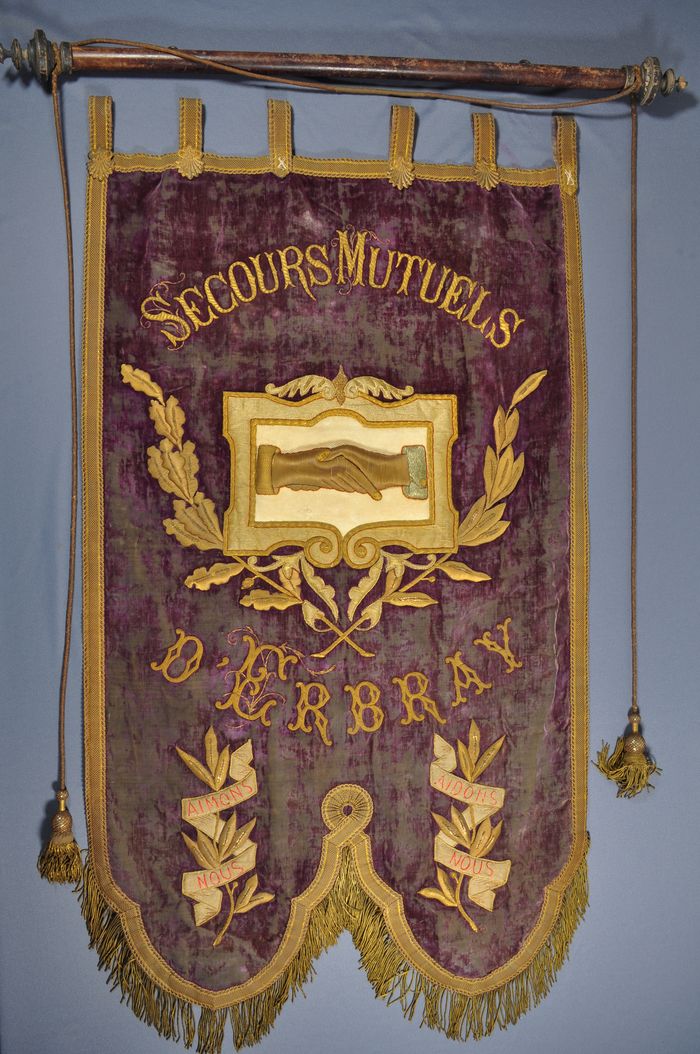 bannière : Secours Mutuels d'Erbray - © Ministère de la Culture (France), Conservation des antiquités et objets d'art de Loire-Atlantique, tous droits réservés