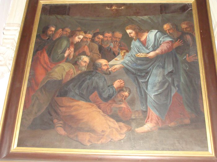 tableau : La communion des apôtres