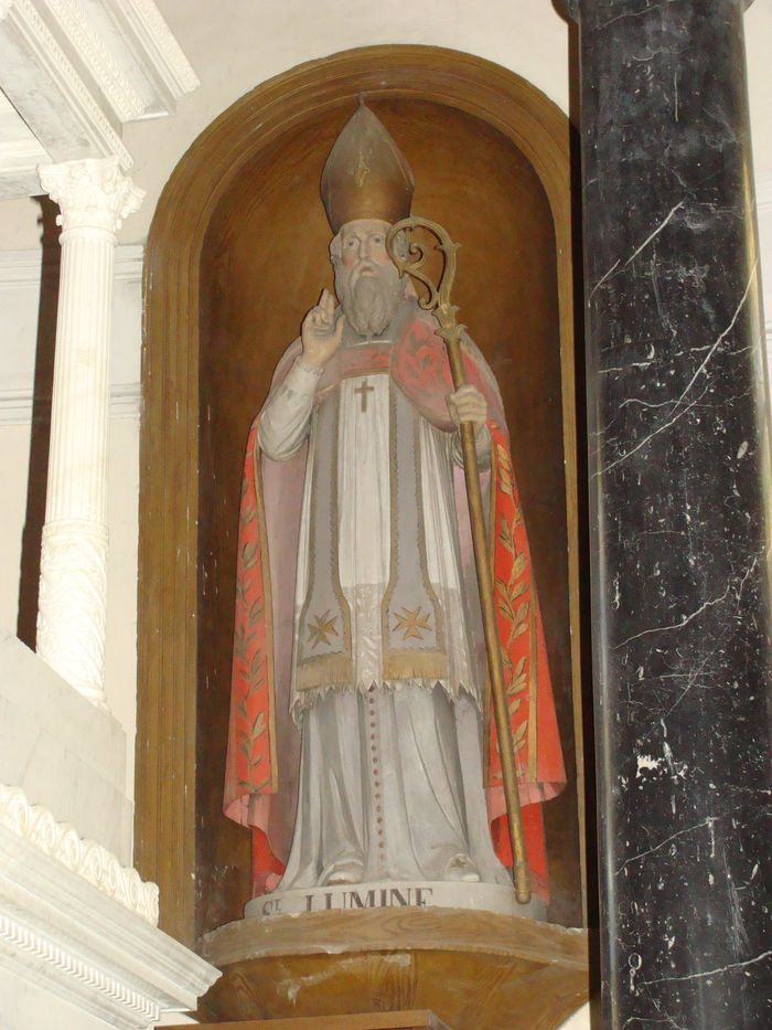 statue : Saint Léobin - © Ministère de la Culture (France), Conservation des antiquités et objets d'art de Loire-Atlantique, tous droits réservés