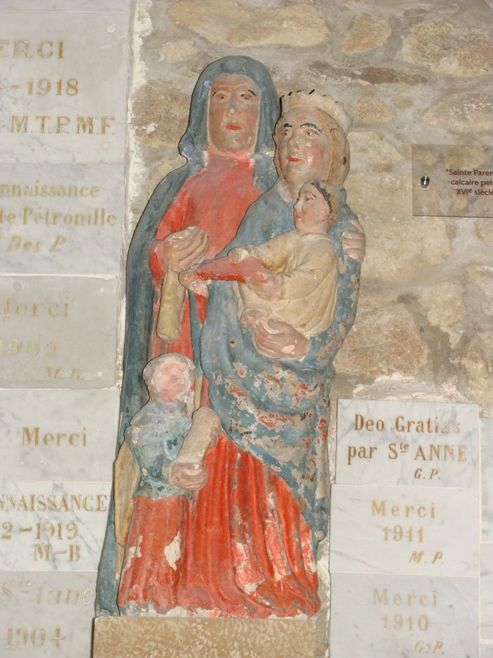 Groupe sculpté : Sainte Anne trinitaire