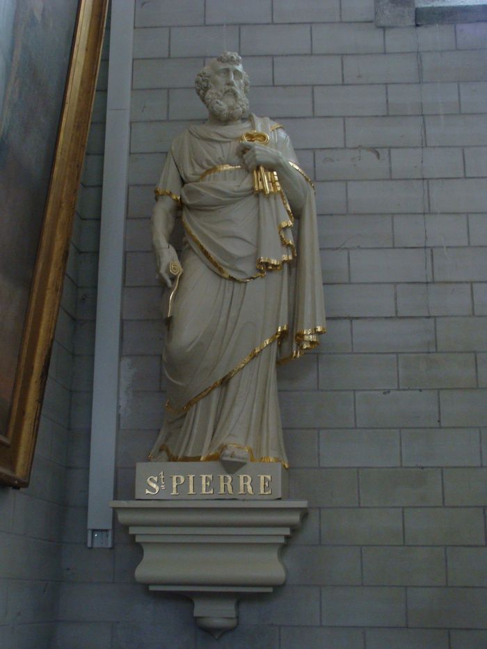 statue : Saint Pierre - © Ministère de la Culture (France), Conservation des antiquités et objets d'art de Loire-Atlantique, tous droits réservés