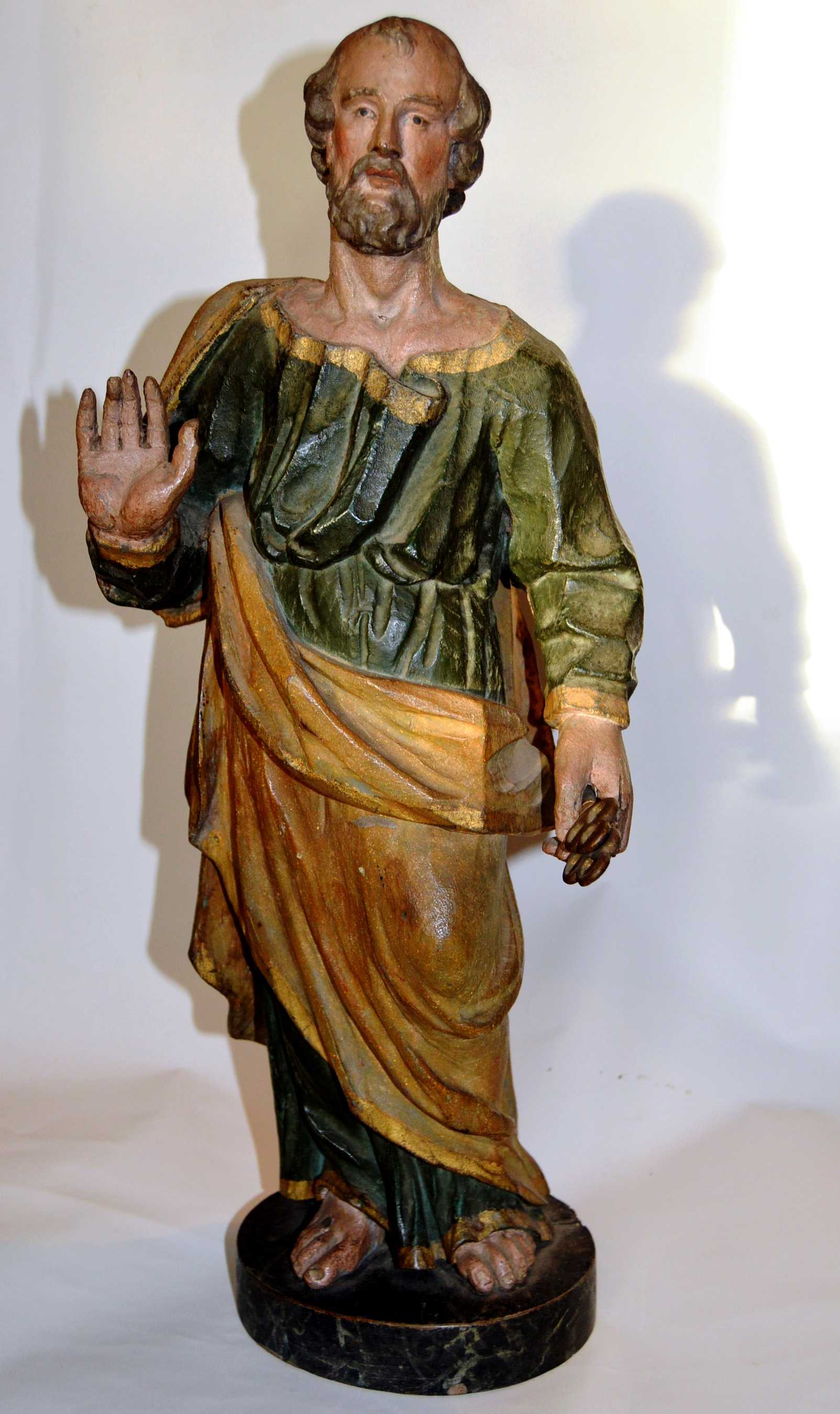 statuette : Saint Pierre - © Ministère de la Culture (France), Conservation des antiquités et objets d'art de Loire-Atlantique, tous droits réservés