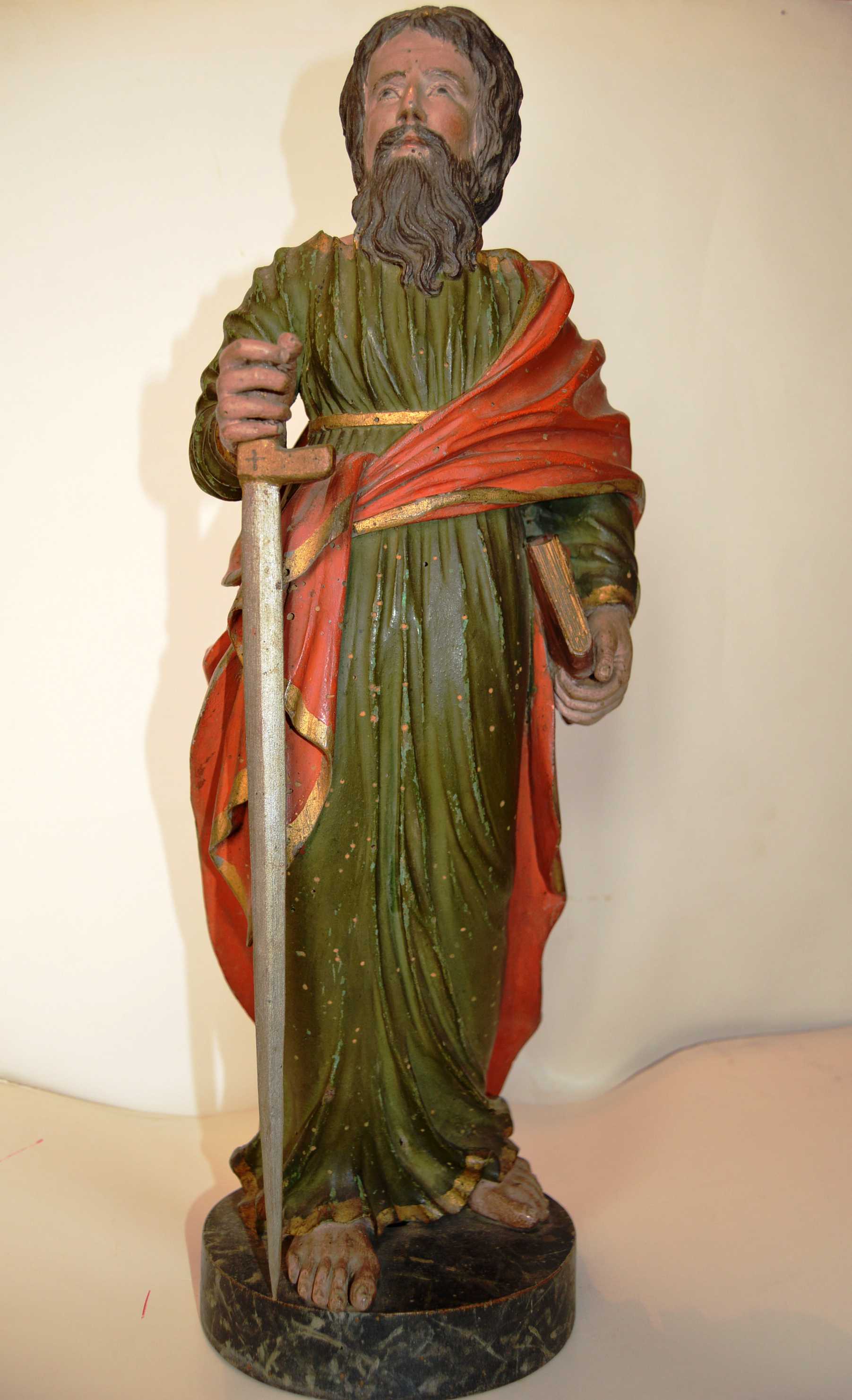statuette : Saint Paul - © Ministère de la Culture (France), Conservation des antiquités et objets d'art de Loire-Atlantique, tous droits réservés