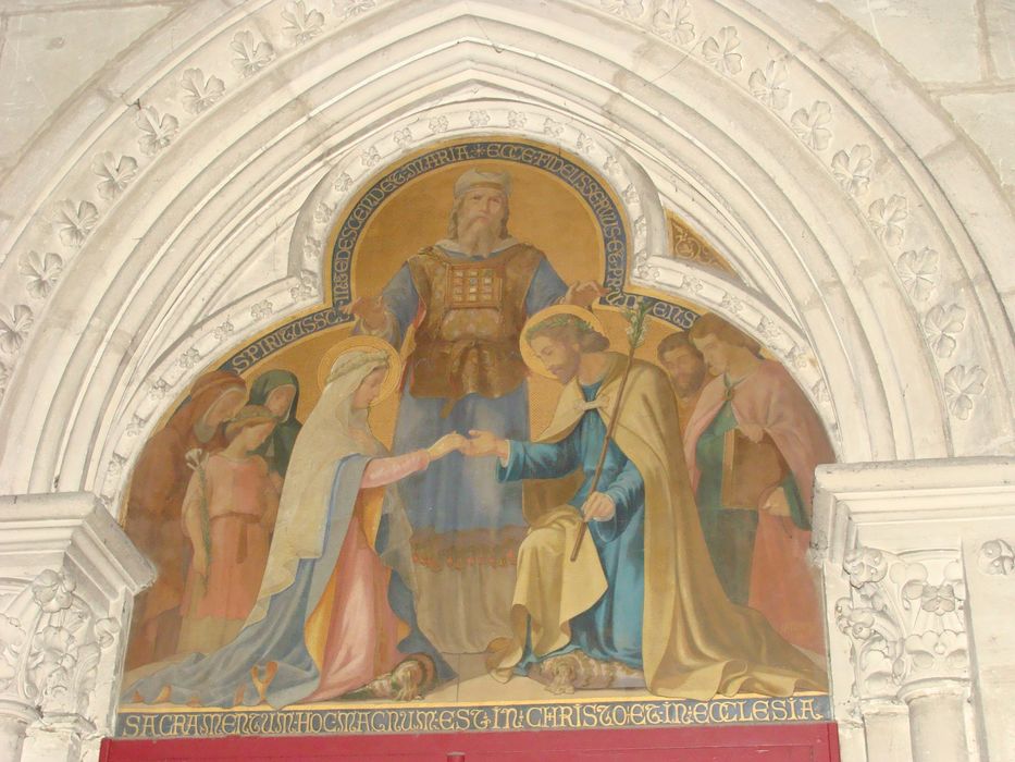 peinture monumentale : Mariage de la Vierge (le)