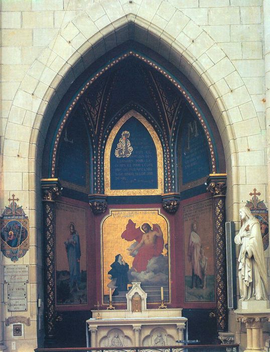 peinture monumentale : Sainte Jeanne de Chantal Esaü