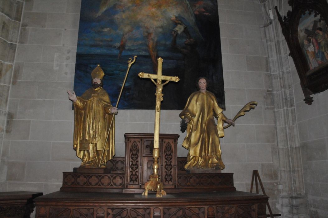 statues : Saint Vincent, saint Aignan