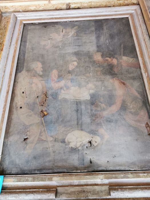 tableau : Adoration des bergers (l') - © Ministère de la Culture (France), Conservation des antiquités et des objets d’art du Loiret – Tous droits réservés