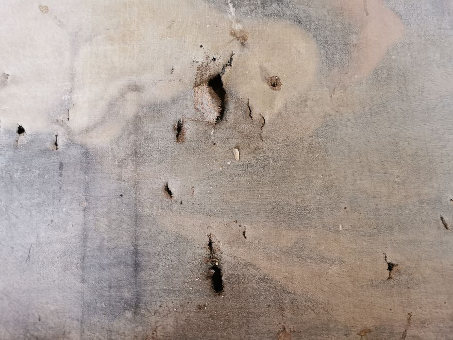 tableau : Adoration des bergers (l'), détail - © Ministère de la Culture (France), Conservation des antiquités et des objets d’art du Loiret – Tous droits réservés 
