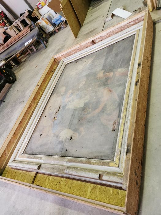 tableau : Adoration des bergers (l') - © Ministère de la Culture (France), Conservation des antiquités et des objets d’art du Loiret – Tous droits réservés 
