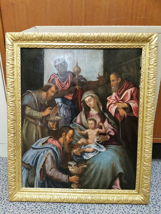 tableau : Adoration des Mages - © Ministère de la Culture (France), Conservation des antiquités et des objets d’art du Loiret – Tous droits réservés 