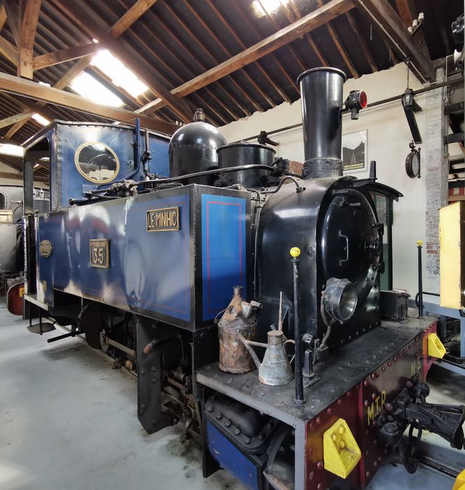 locomotive à vapeur : locomotive-tender Blanc-Misseron, dite Le Minihic, à voie inférieure à 1 mètre, 030 T 282, MTP 5, TPT 3-5 - © Ministère de la Culture (France), Conservation des antiquités et des objets d’art du Loiret – Tous droits réservés