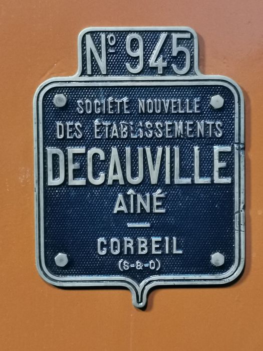locomotive à vapeur : locomotive-tender Decauville, type Progrès, dite Colette, à voie inférieure à 1 mètre, 020 T 945, MTP8, détail - © Ministère de la Culture (France), Conservation des antiquités et des objets d’art du Loiret – Tous droits réservés 