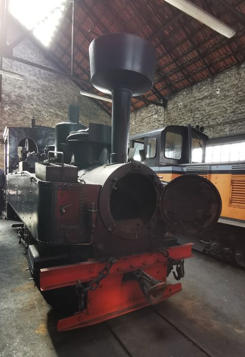 locomotive à vapeur : locomotive-tender Henschel, type DFB à voie inférieure à 1mètre, 040 T 2836 (?), MTP 4, détail