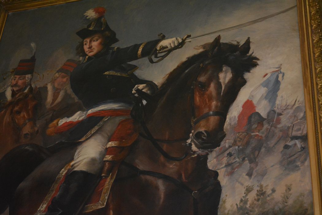tableau : Portrait en pied de Général Cyrus-Marie-Alexandre de Timbrune-Valence, vue partielle - © Ministère de la Culture (France), Conservation des antiquités et des objets d’art du Lot-et-Garonne – Tous droits réservés 