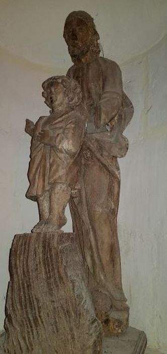 groupe sculpté : Saint Joseph et l'Enfant Jésus