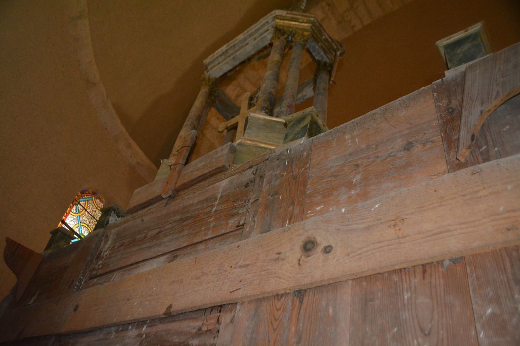 tabernacle du maître-autel, revers, vue partielle