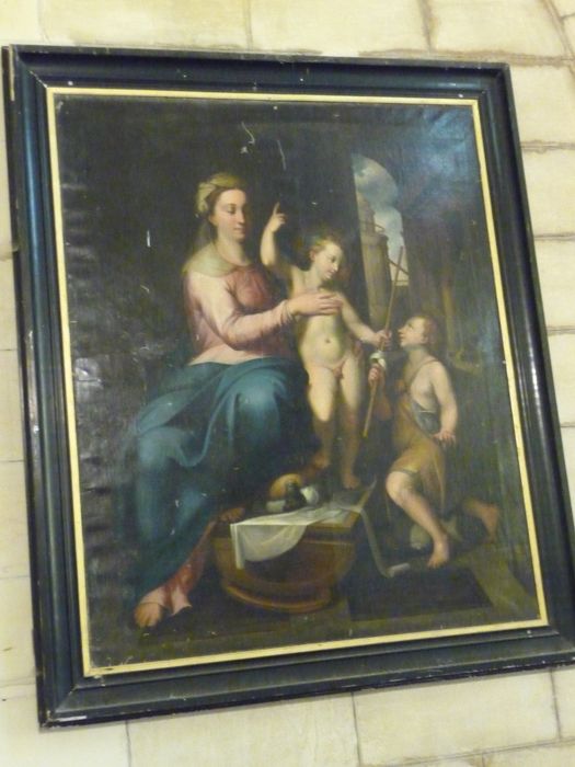 tableau : Vierge à l'Enfant avec saint Jean-Baptiste