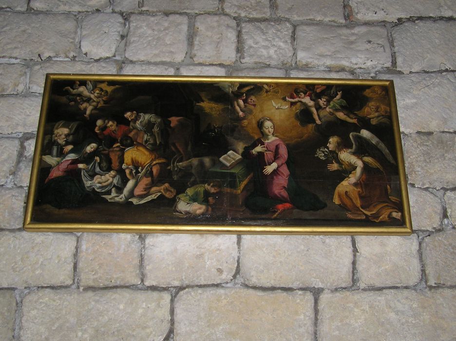 tableau : Annonciation et Nativité - © Ministère de la Culture (France), Conservation des antiquités et des objets d’art du Lot-et-Garonne – Tous droits réservés 