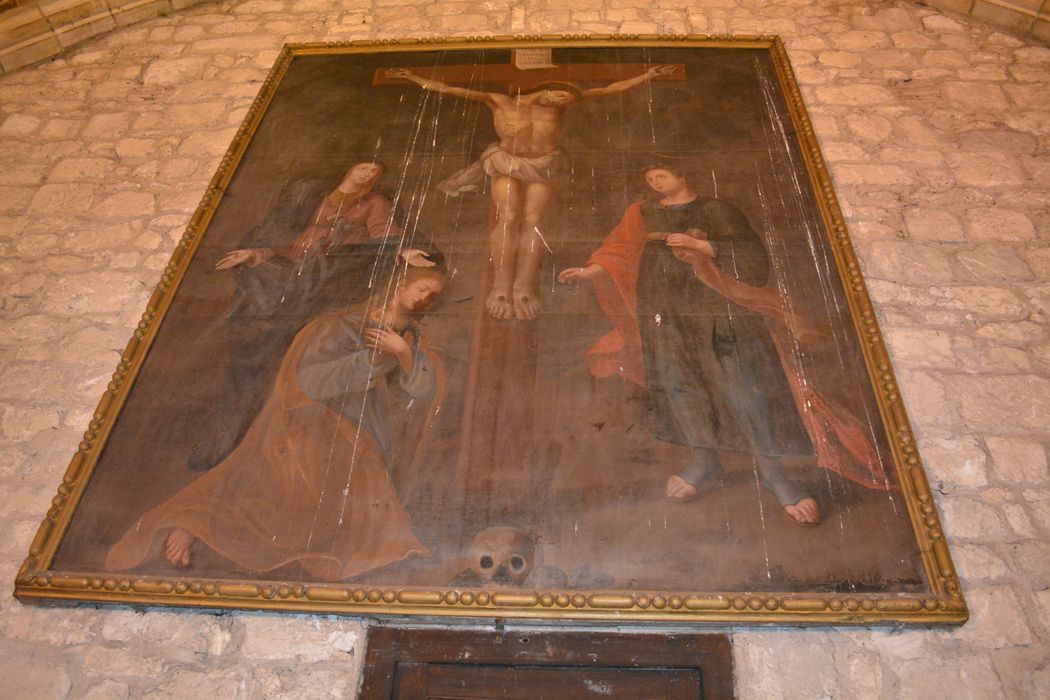 tableau : Crucifixion (la) - © Ministère de la Culture (France), Conservation des antiquités et des objets d’art du Lot-et-Garonne – Tous droits réservés