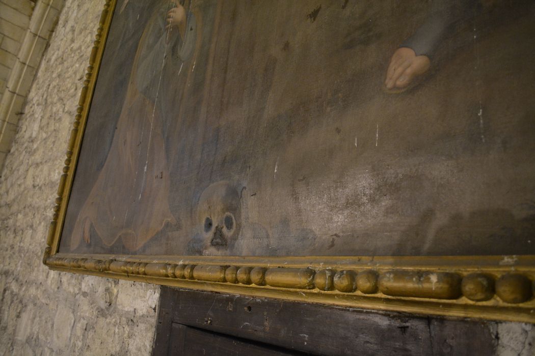 tableau : Crucifixion (la), détail - © Ministère de la Culture (France), Conservation des antiquités et des objets d’art du Lot-et-Garonne – Tous droits réservés 