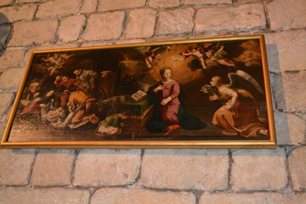 tableau : Annonciation et Nativité - © Ministère de la Culture (France), Conservation des antiquités et des objets d’art du Lot-et-Garonne – Tous droits réservés
