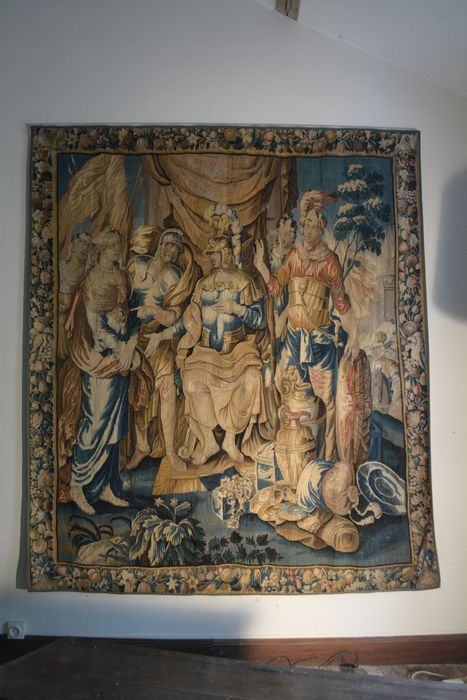 tenture d’Aubusson Scènes de l’histoire d’Achille : Briseis rendu à Achille par Agamemnon