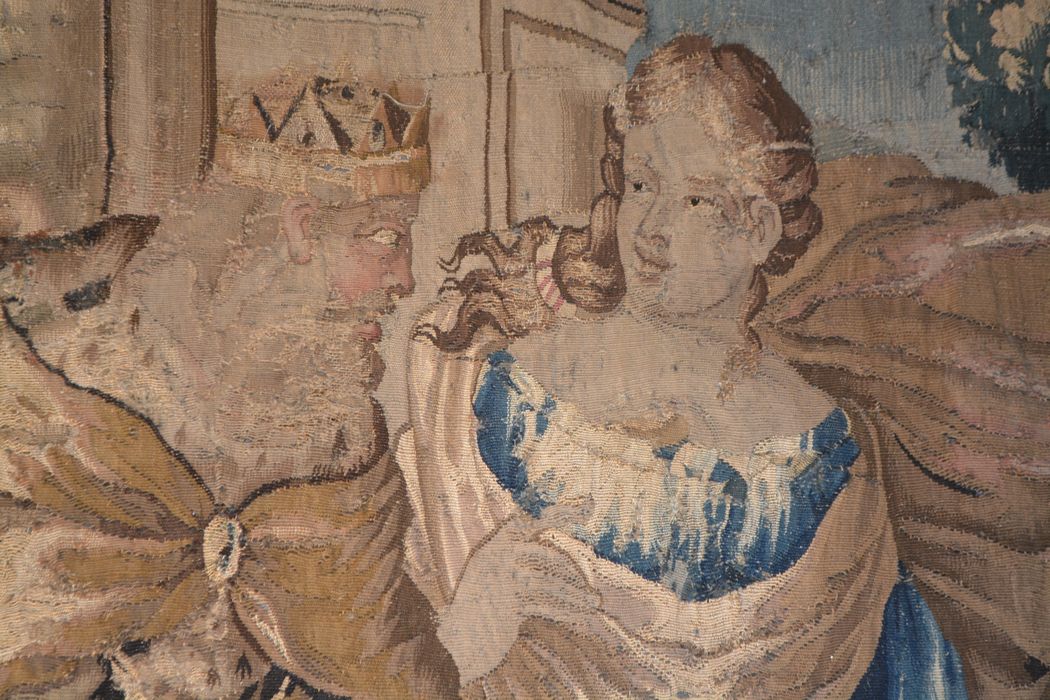 tenture d’Aubusson Scènes de l’histoire d’Achille : Éducation d'Achille (l’), détail