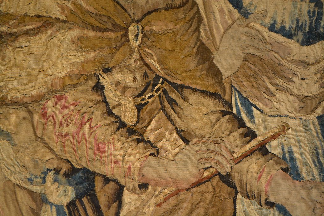 tenture d’Aubusson Scènes de l’histoire d’Achille : Éducation d'Achille (l’), détail