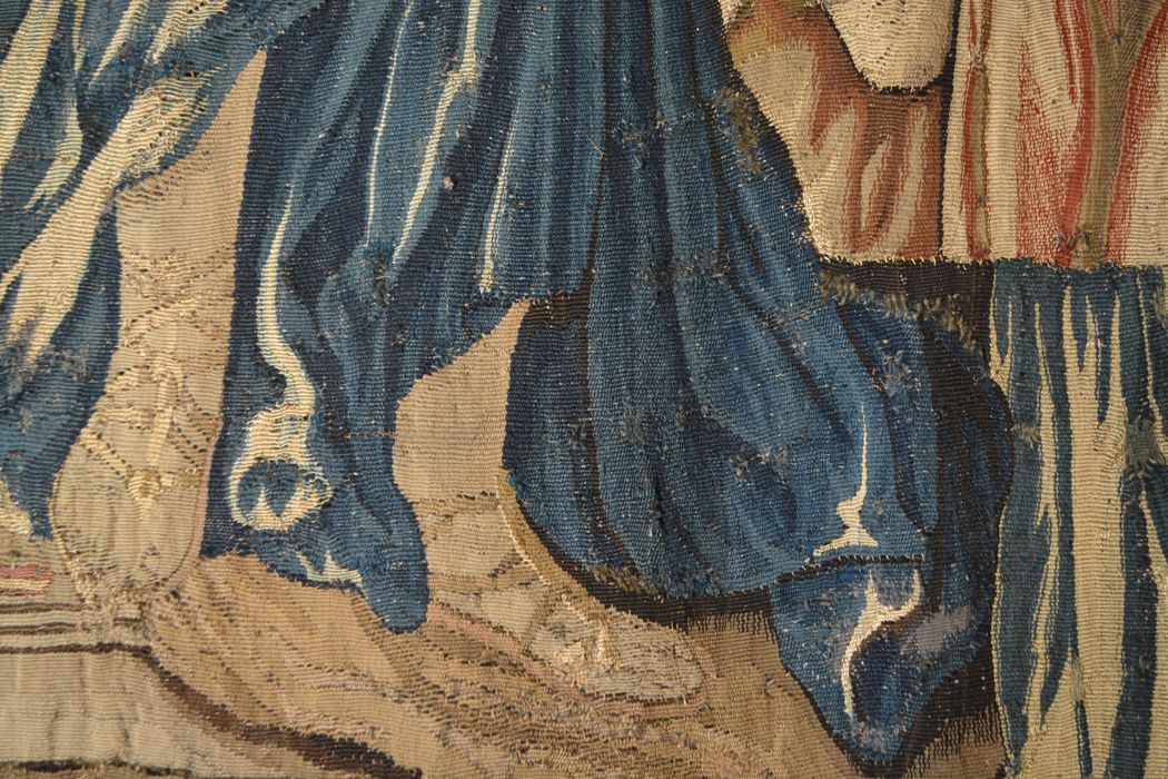 tenture d’Aubusson Scènes de l’histoire d’Achille : Éducation d'Achille (l’), détail