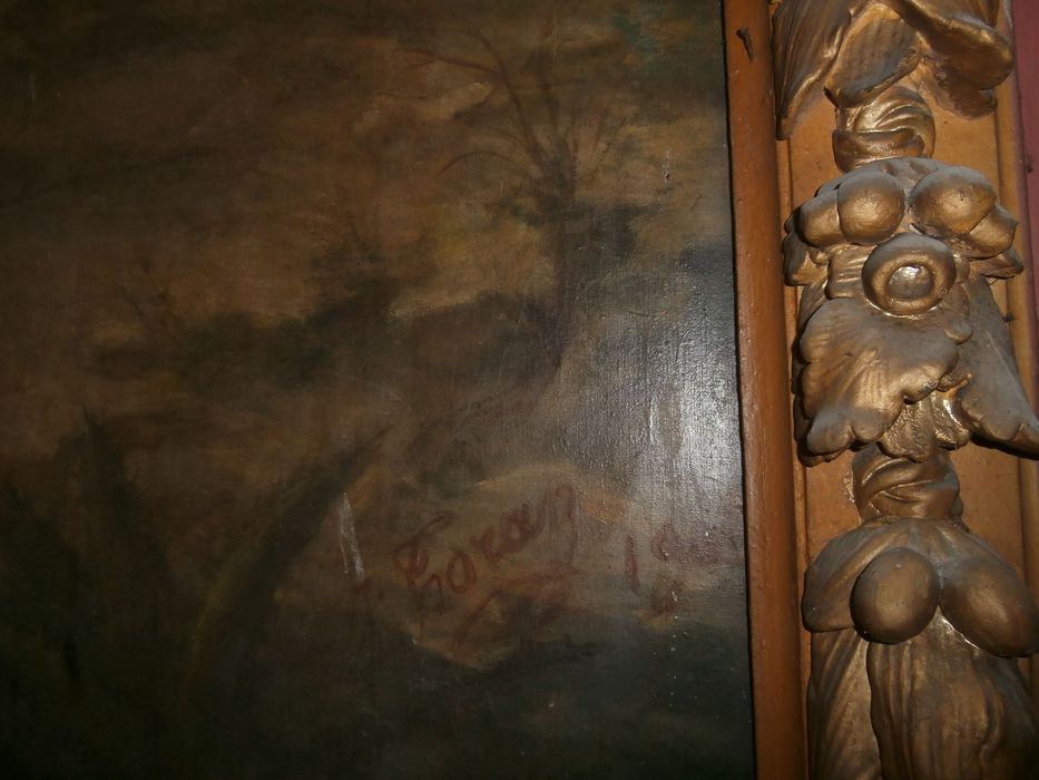 tableau du maître-autel : Saint Hippolyte, détail