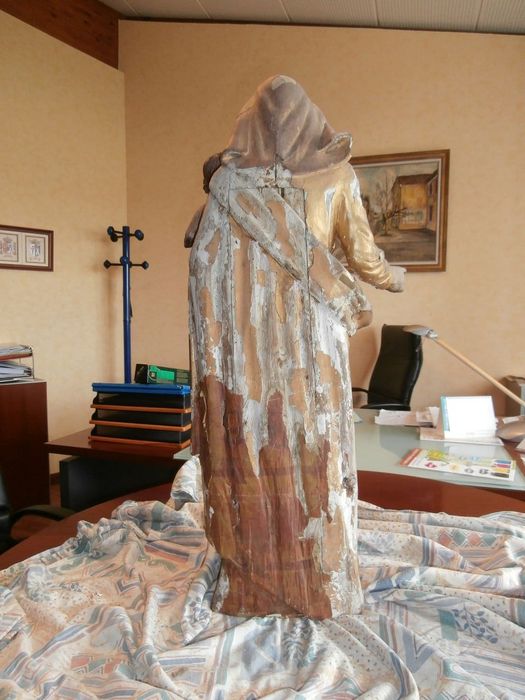 statue : Vierge à l'Enfant (revers)
