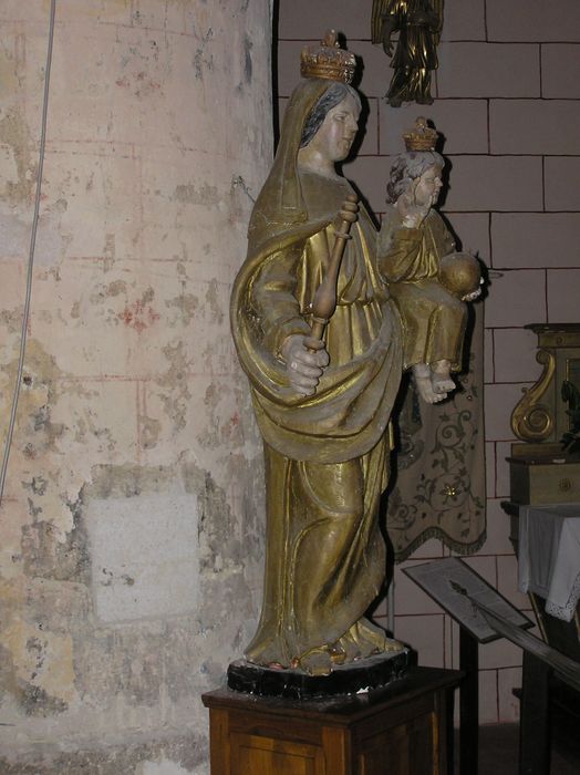 statue : Vierge à l'Enfant dite Vierge de La Plagne - © Ministère de la Culture (France), Conservation des antiquités et des objets d’art du Lot-et-Garonne – Tous droits réservés 