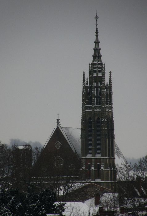 clocher, élévation nord-ouest