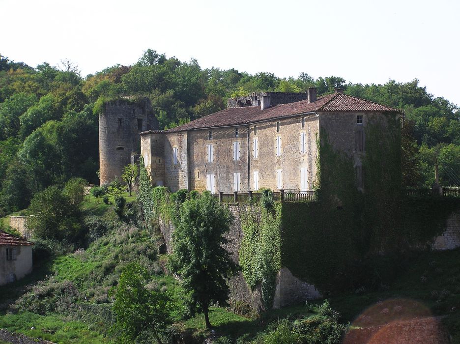 vue générale du château dans son environnement depuis l’Est