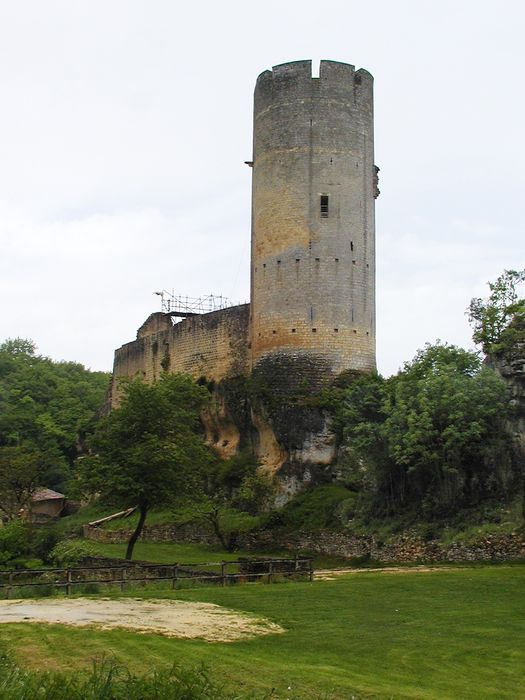 vue générale du château dans son environnement depuis le Nord