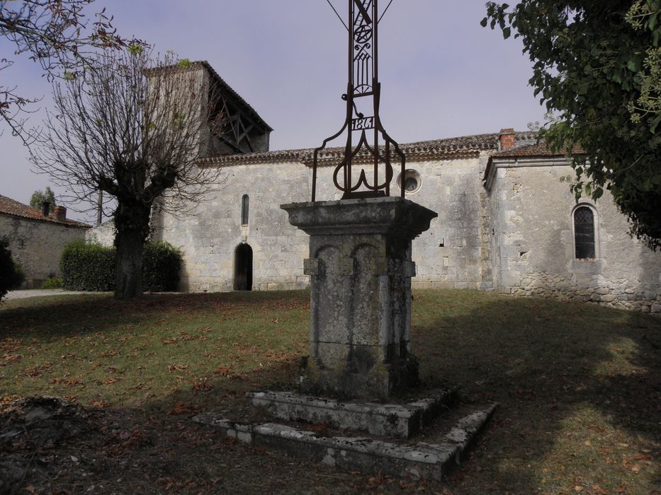 façade latérale sud, vue partielle