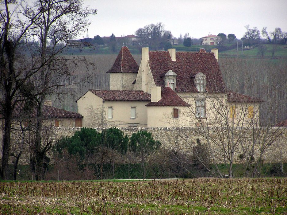 vue partielle du manoir depuis le Sud-Ouest