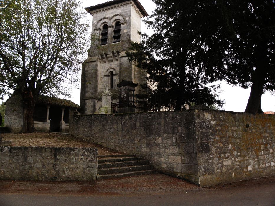 clocher, élévation ouest