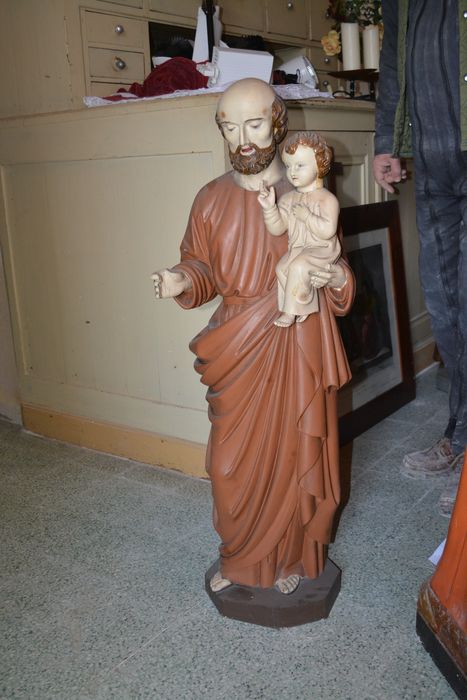 statue : Saint Joseph et l'Enfant Jésus - © Ministère de la Culture (France), Conservation des antiquités et des objets d’art du Lot-et-Garonne – Tous droits réservés 