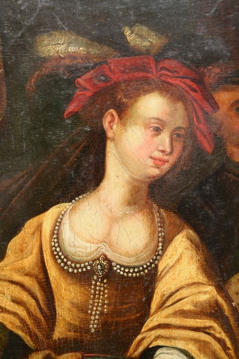tableau : Salomé présente à Hérode la tête de saint Jean-Baptiste, détail - © Ministère de la Culture (France), Conservation des antiquités et des objets d’art du Lot-et-Garonne – Tous droits réservés 