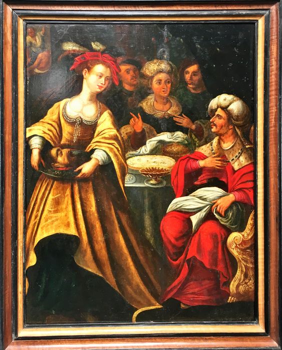 tableau : Salomé présente à Hérode la tête de saint Jean-Baptiste - © Ministère de la Culture (France), Conservation des antiquités et des objets d’art du Lot-et-Garonne – Tous droits réservés 