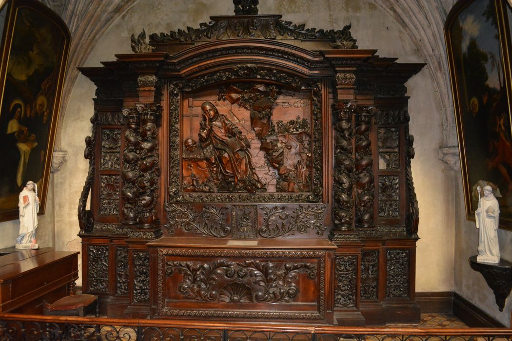retable : Saint Benoît dans le désert - © Ministère de la Culture (France), Conservation des antiquités et des objets d’art du Lot-et-Garonne – Tous droits réservés 