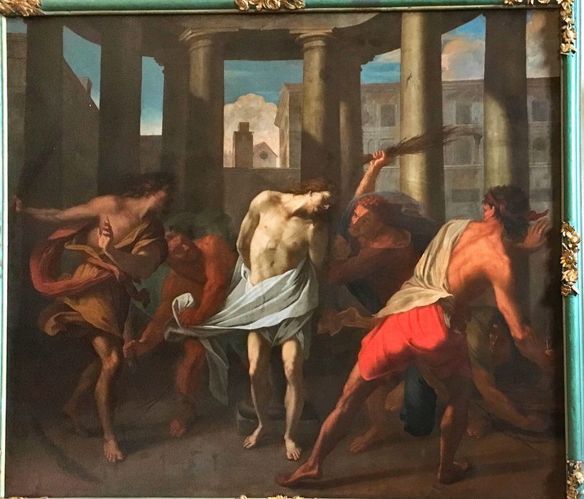 Tableau, cadre : la Flagellation