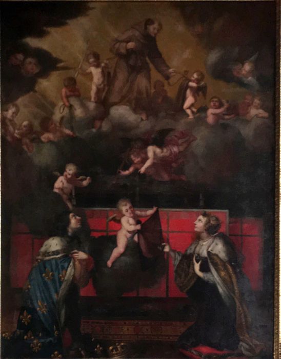 Tableau, cadre : l'Apothéose de saint François