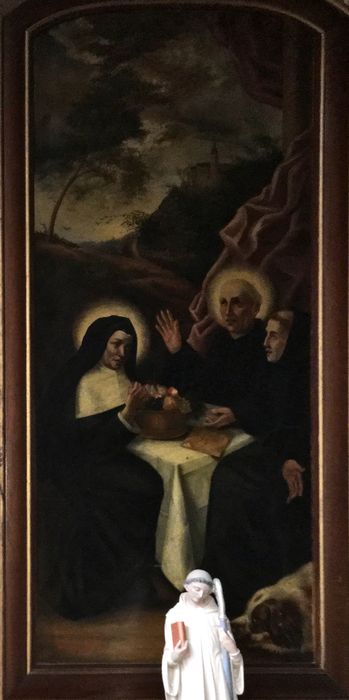 Tableau : Saint François et sainte Claire