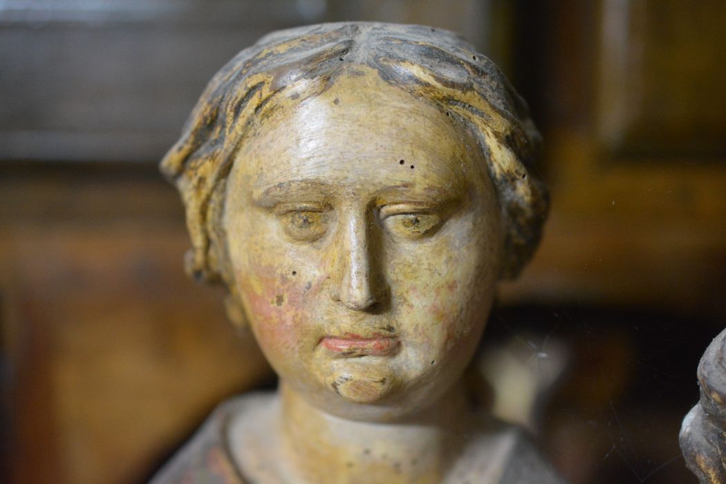 statue dite Notre-Dame-de-la-Providence : Vierge à l'Enfant, détail - © Ministère de la Culture (France), Conservation des antiquités et des objets d’art du Lot-et-Garonne – Tous droits réservés 