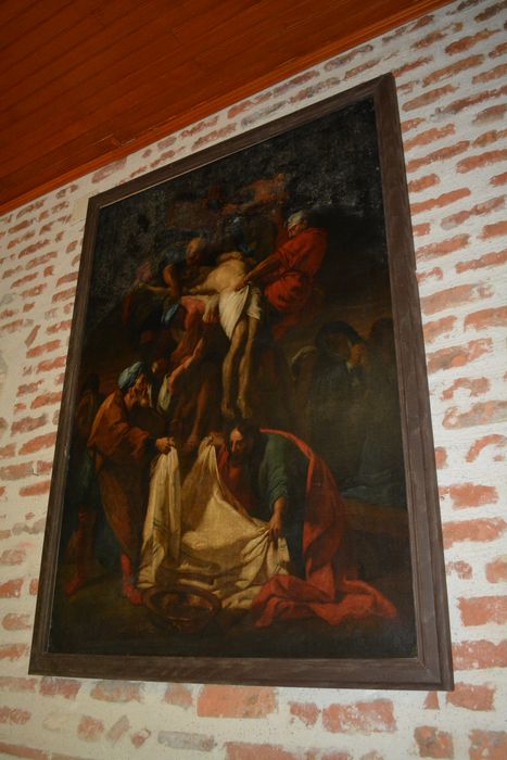 tableau : Descente de Croix - © Ministère de la Culture (France), Conservation des antiquités et des objets d’art du Lot-et-Garonne – Tous droits réservés 